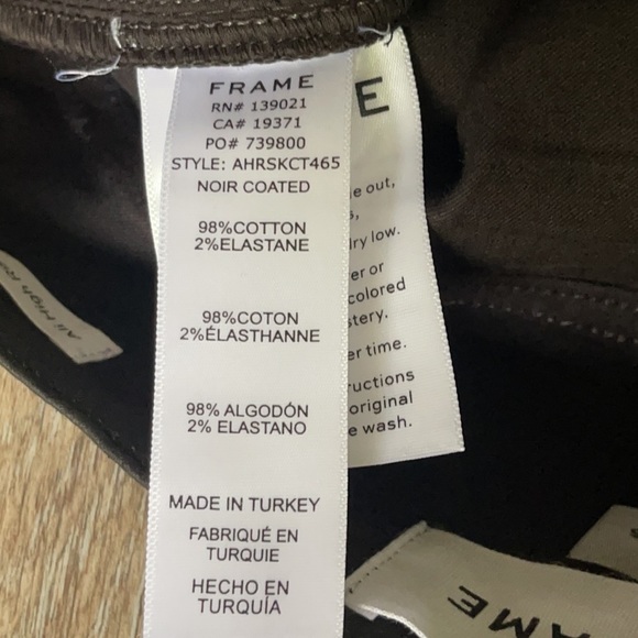 Frame Denim All High Rise Cigarette Skinny Jean Size 25 - Picture 12 of 16